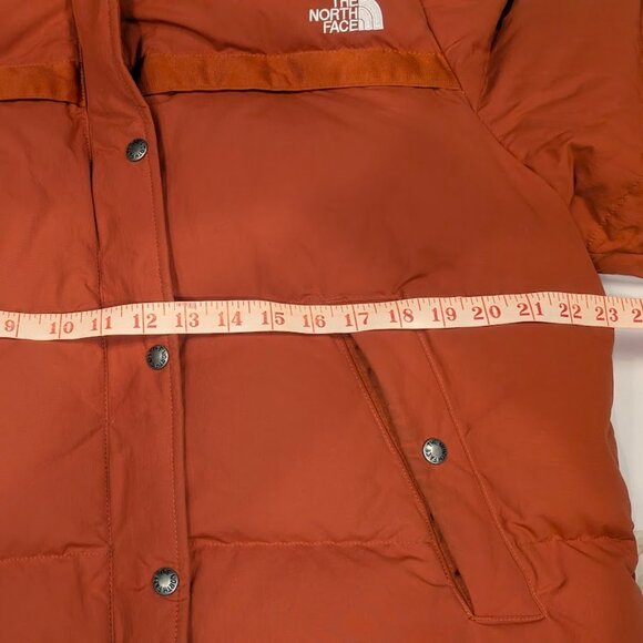 The North Face Forester Down Puffer Jacket Picante Red Women's XL Winter Coat - Picture 8 of 14